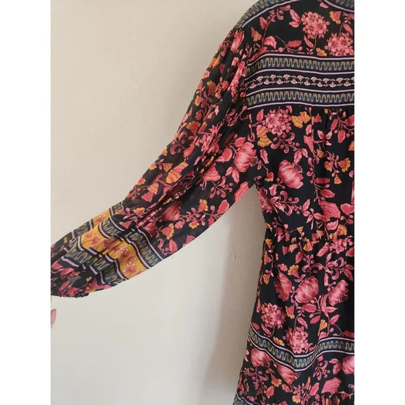 NWOT Alice + Olivia Sedona Mandarin Silk/Cotton Mini Dress Size 2 #FC412 - Picture 8 of 11